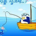Пингвин ловит рыбу - рыбалка онлайн